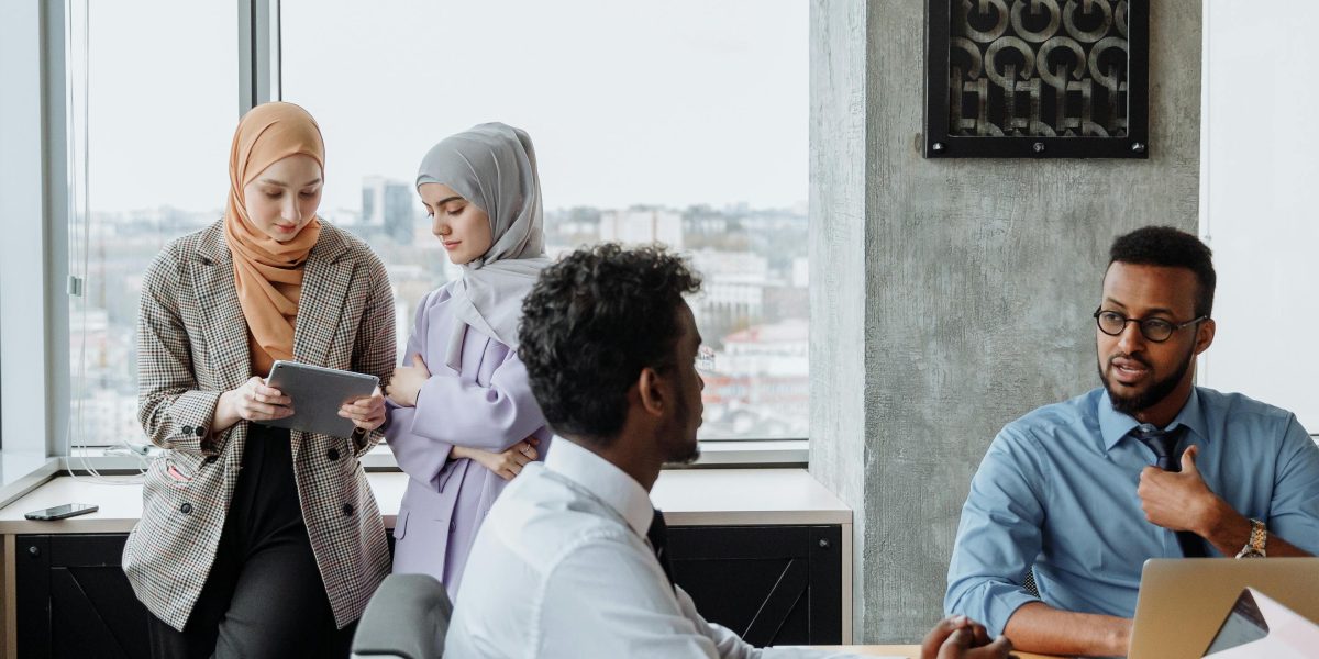 Teams collaborating seamlessly, mirroring the integrated connectivity needed in modern business systems.
