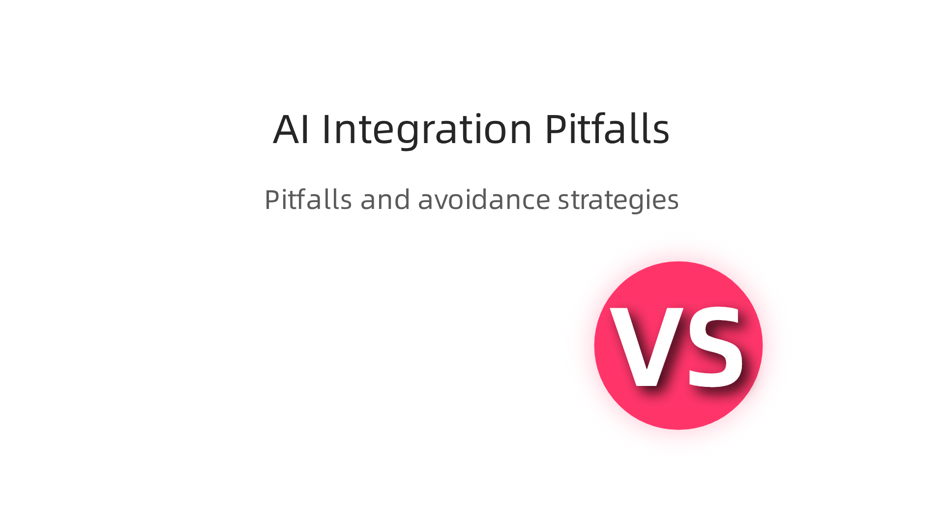An infographic highlighting common pitfalls in AI integration and practical strategies to overcome them effectively.