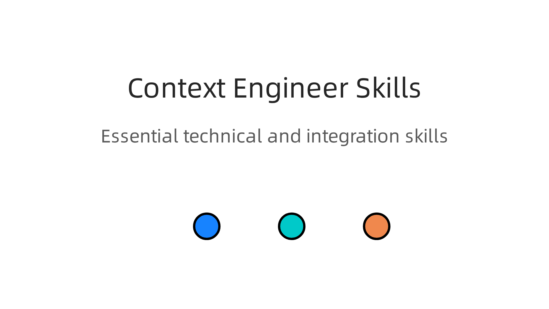 Essential skills for context engineers, focusing on data infrastructure, LLM architecture, and integrating various APIs and frameworks.