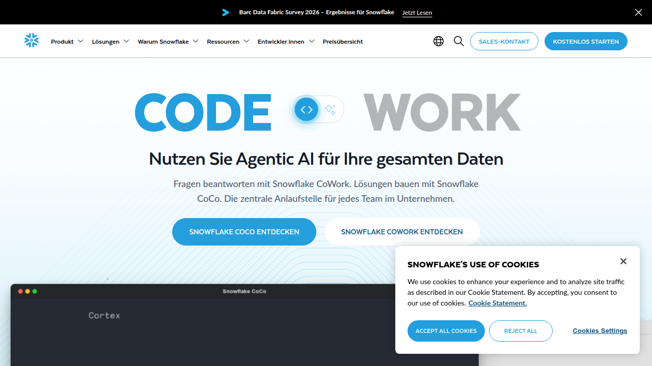 Explore the official Snowflake website to understand its cloud-native platform capabilities.