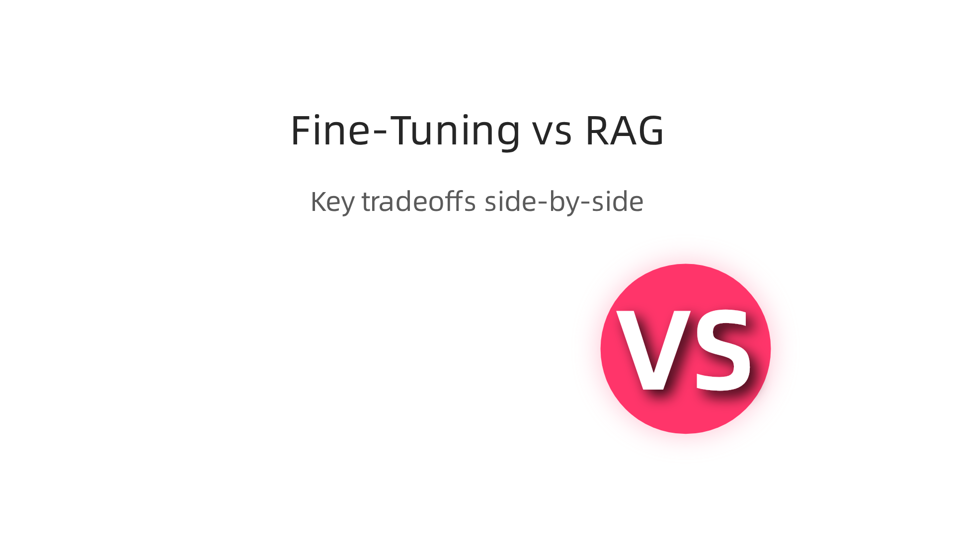 A side-by-side comparison of fine-tuning and Retrieval-Augmented Generation (RAG) highlights their distinct benefits and tradeoffs for LLM deployment.
