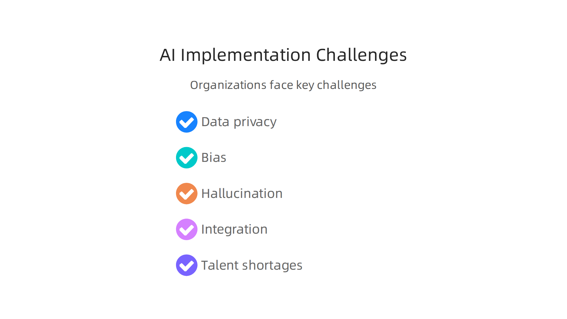 Organizations face several key challenges when implementing AI engines, from data privacy to talent shortages.