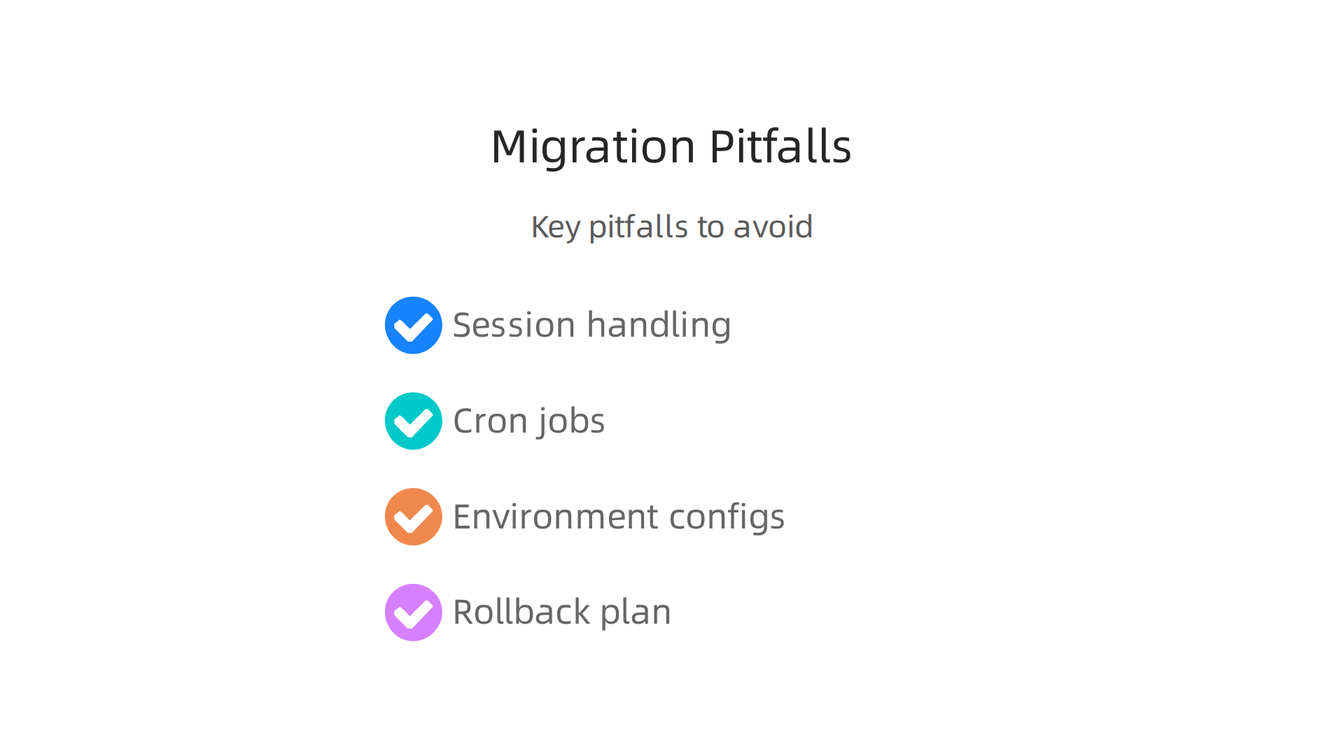 Key pitfalls to avoid when migrating applications to Laravel Cloud.