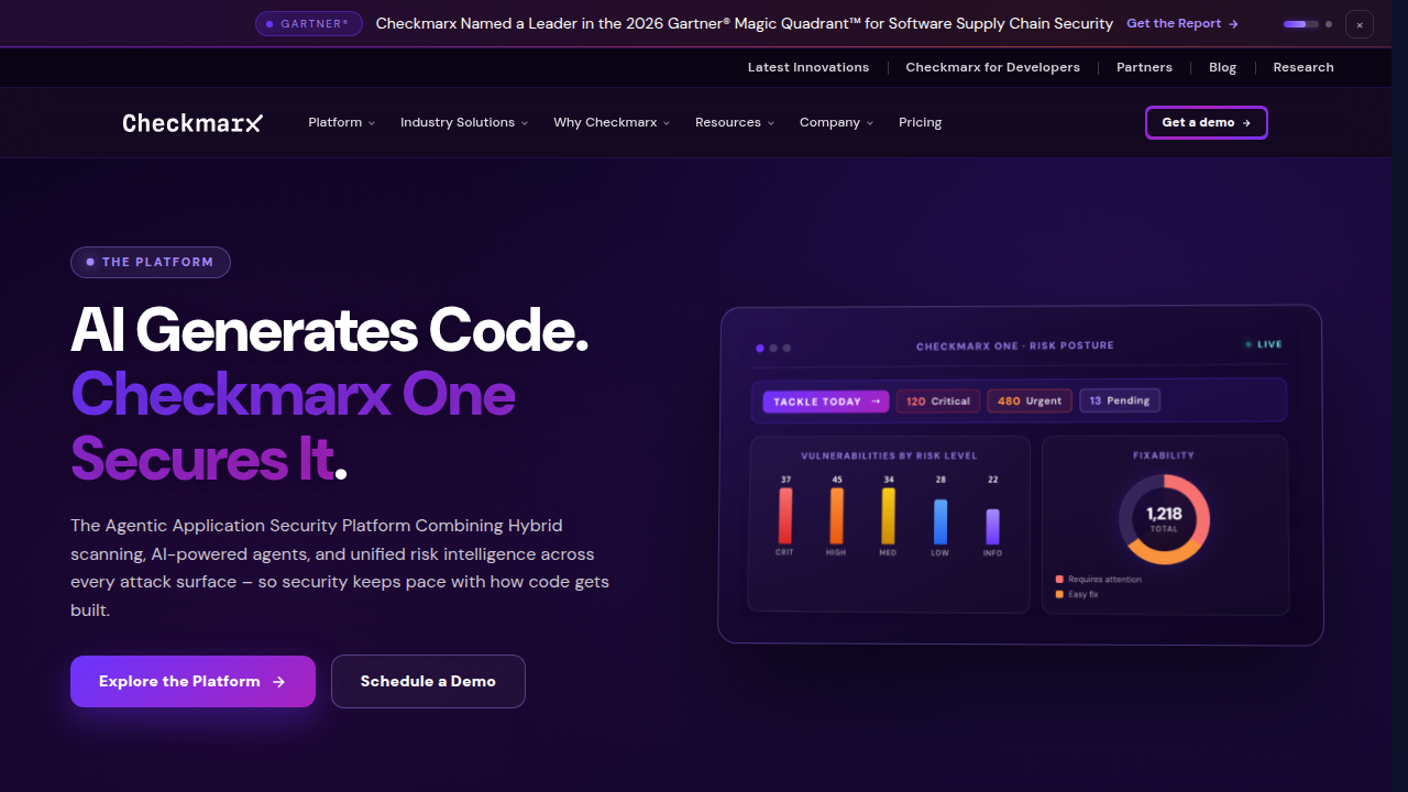 Reference guide from Checkmarx discussing DevSecOps tools and best practices for secure SDLC.
