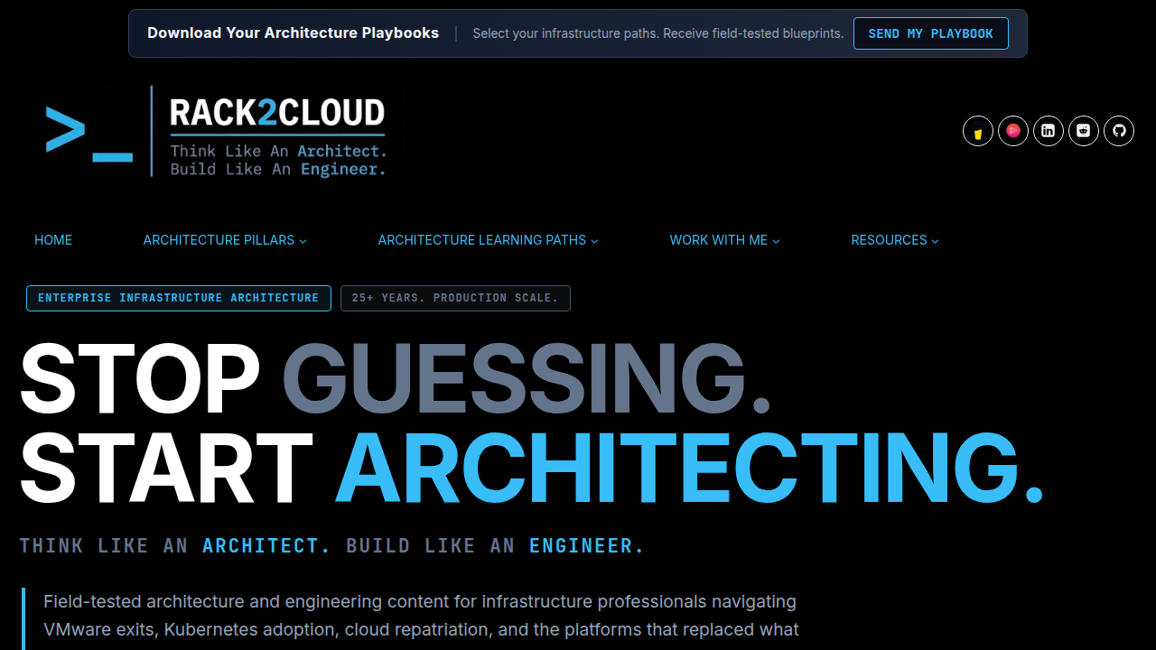 Rack2Cloud offers resources to help enterprises navigate complex cloud provider decisions.