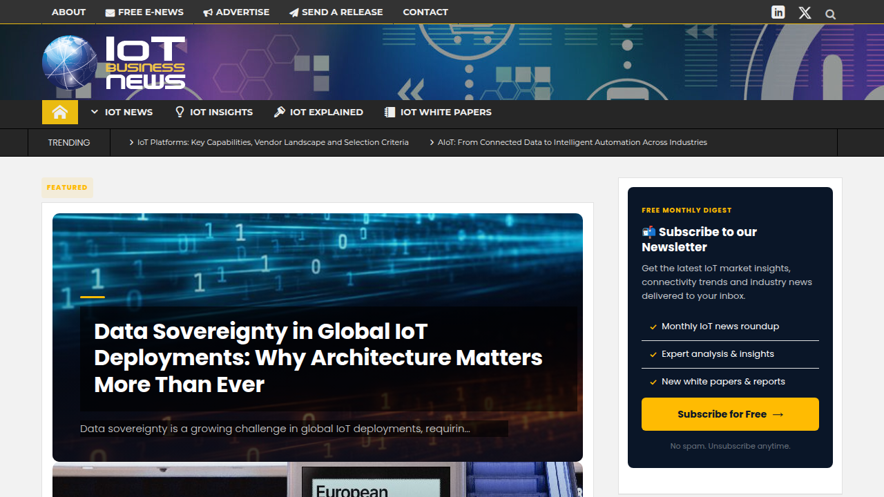 Read news and analysis on IoT trends, including total cost of ownership models.