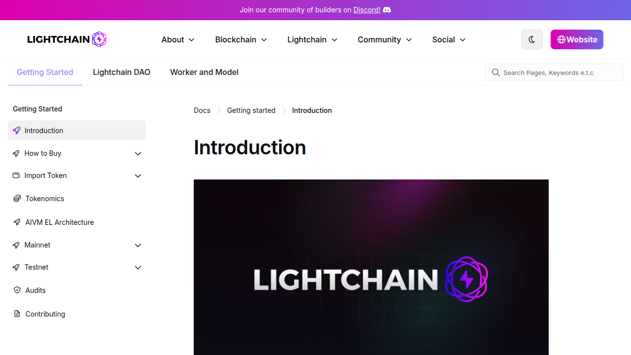 Access detailed documentation for Lightchain AI's architecture, including its AIVM (Artificial Intelligence Virtual Machine).