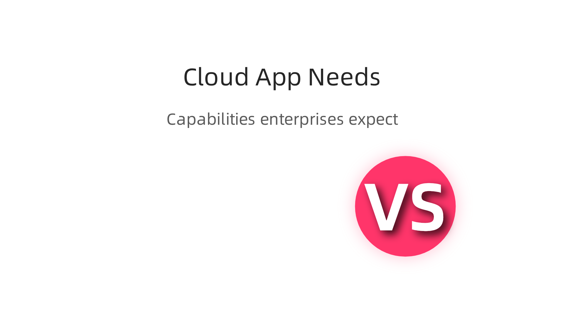An infographic highlighting emerging features businesses seek in cloud-based applications today, like AI and automation.