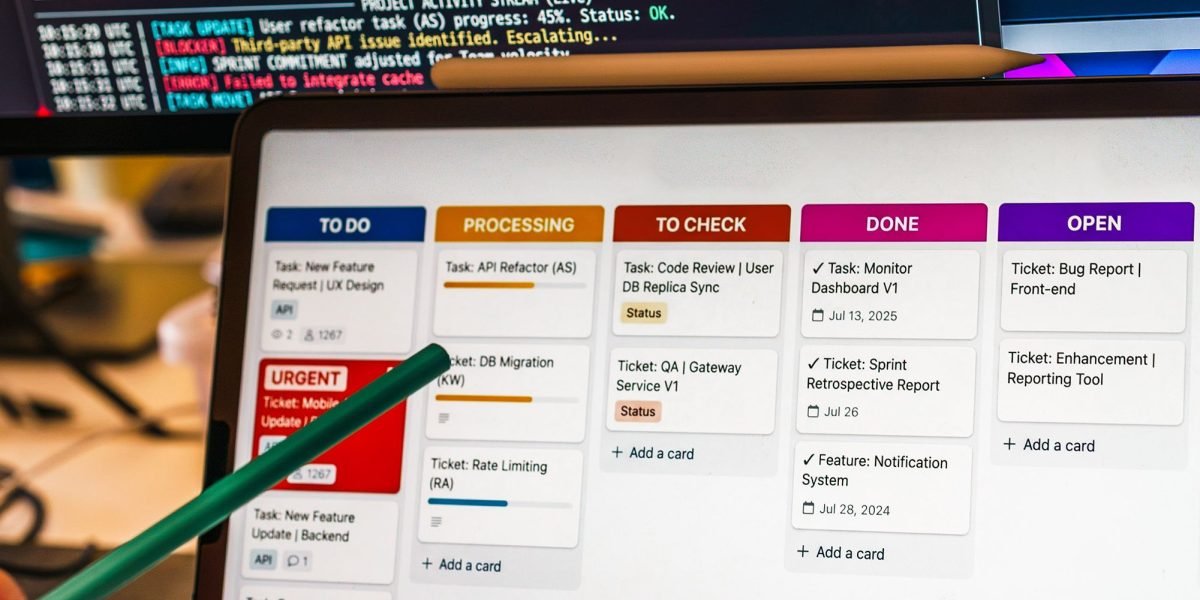 An individual exploring various software options and solutions on a tablet, considering marketplace offerings.