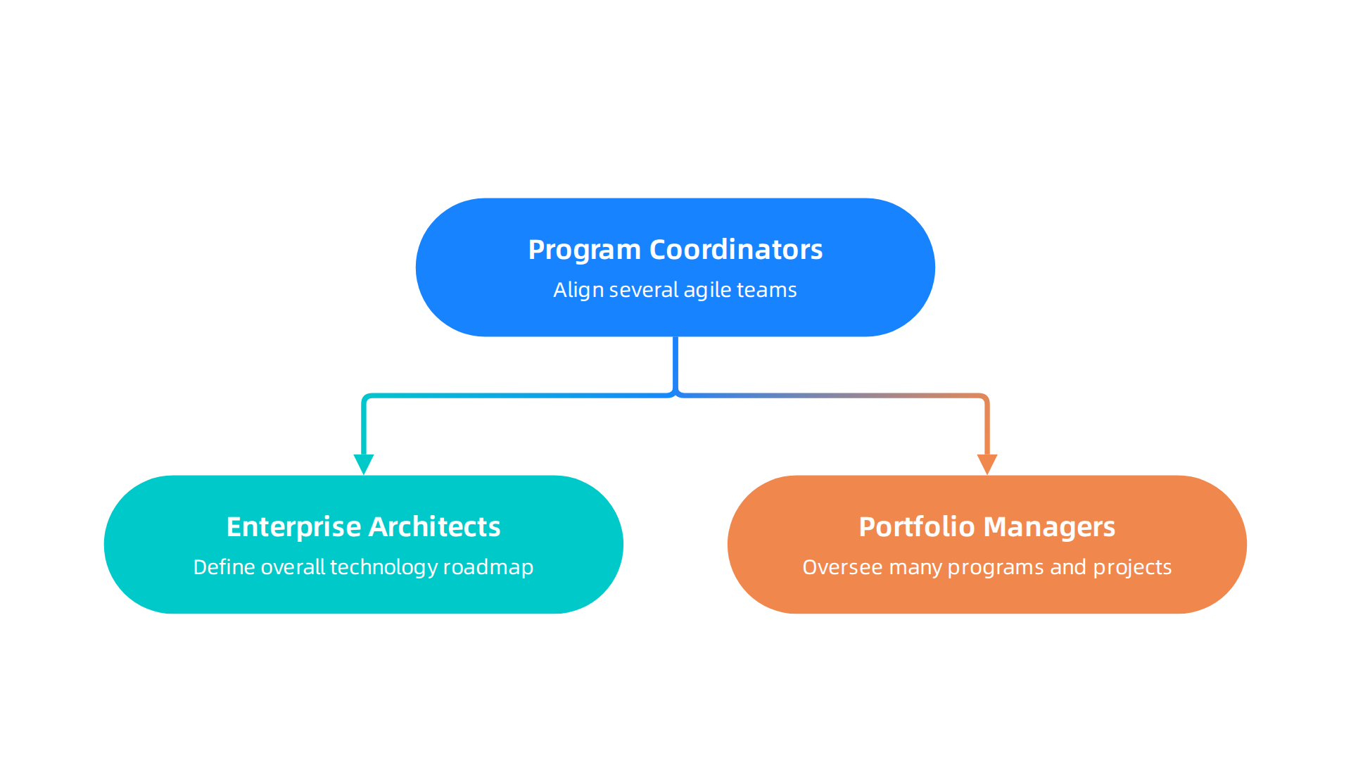 Essential new roles emerging for scaled agile implementations in large companies.